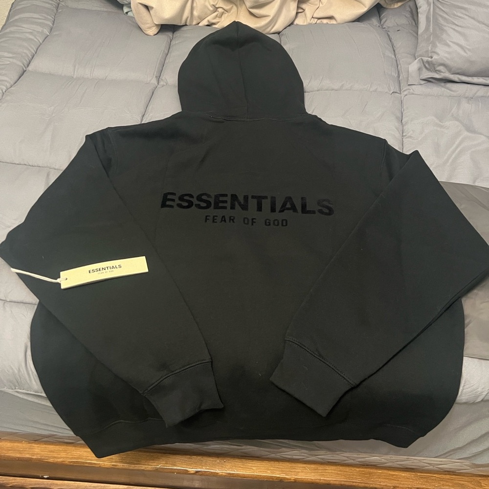 Essentials Charcoal Black Pullover NWT - image 3